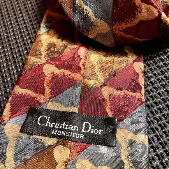 Christian Dior Monsieur Polyester Unisex Neck Tie USA - Picture 2 of 4